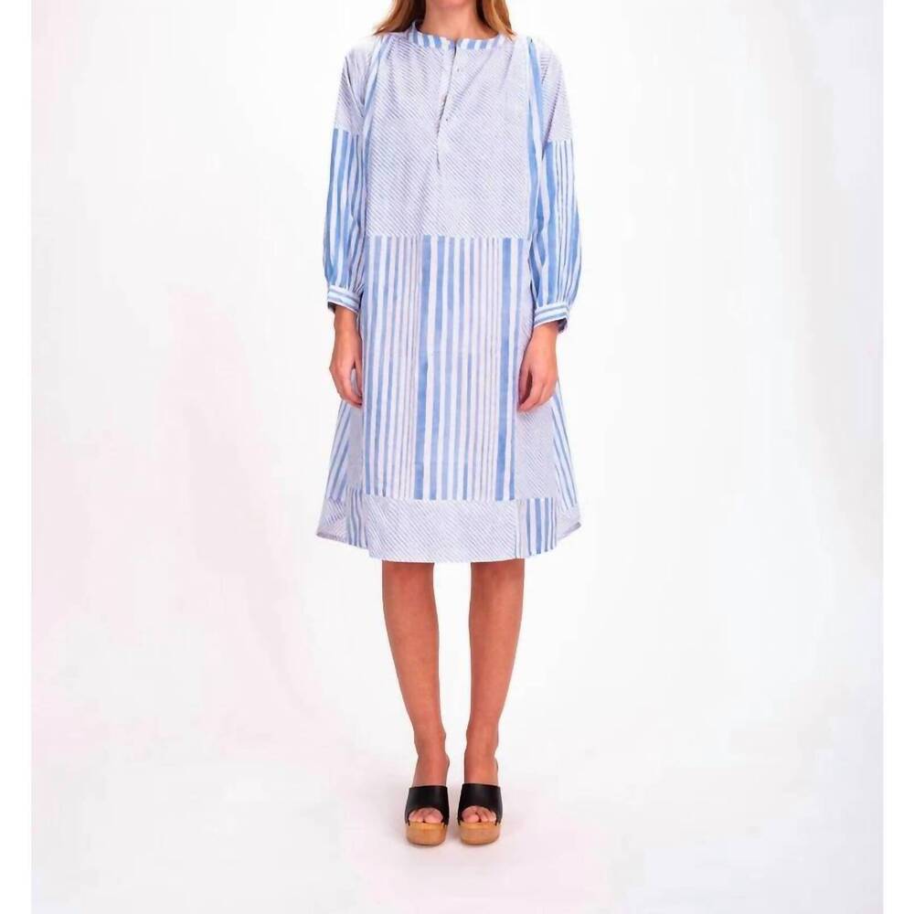 NEW V DE VINSTER shiva dress in blue